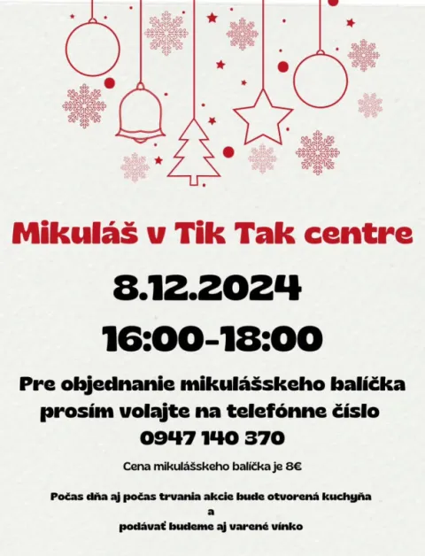Mikuláš v Tik Tak centre